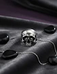 Anillo Rustico Calavera Craneo De Acero Color Plata Hombre - Miniatura 8