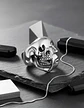 Anillo Doble Cara Craneo Calavera Acero Color Plata Hombre - Miniatura 4