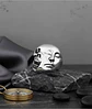 Anillo Doble Cara Craneo Calavera Acero Color Plata Hombre - Miniatura 8
