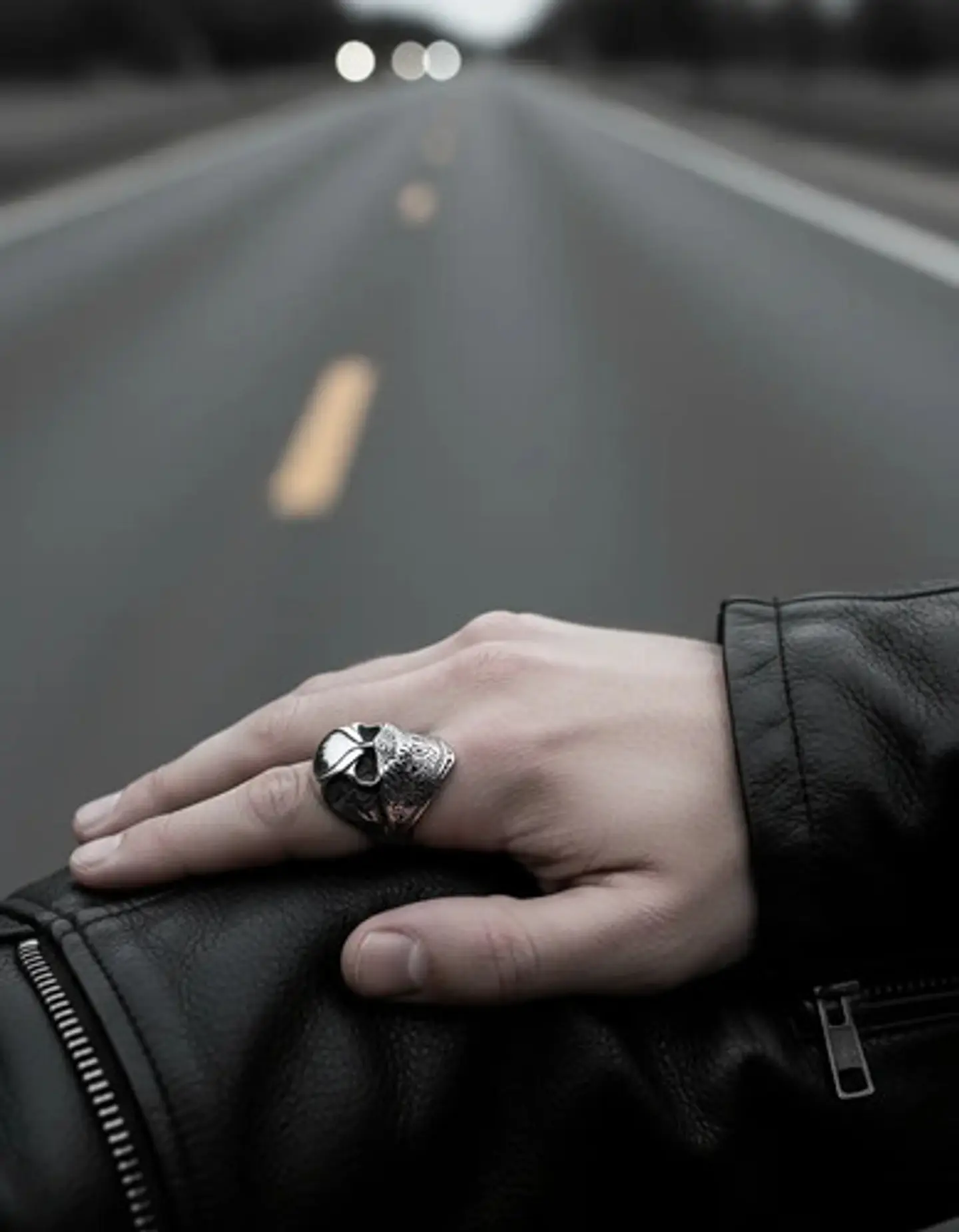 Anillo De Acero Biker Motociclista Cráneo Color Plata Hombre 6