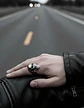 Anillo De Acero Biker Motociclista Cráneo Color Plata Hombre - Miniatura 6