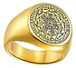Anillo Estrella De 7 Puntas Magico Acero Color Plata Hombre - Miniatura 1