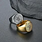 Anillo Estrella De 7 Puntas Magico Acero Color Plata Hombre - Miniatura 5