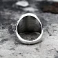 Anillo Brujula Vikingo Vegvísir Axe Acero Color Plata Hombre - Miniatura 8