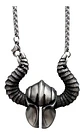 Collar Dije Casco Guerrero Vikingo Color Plata Acero Hombre - Miniatura 11