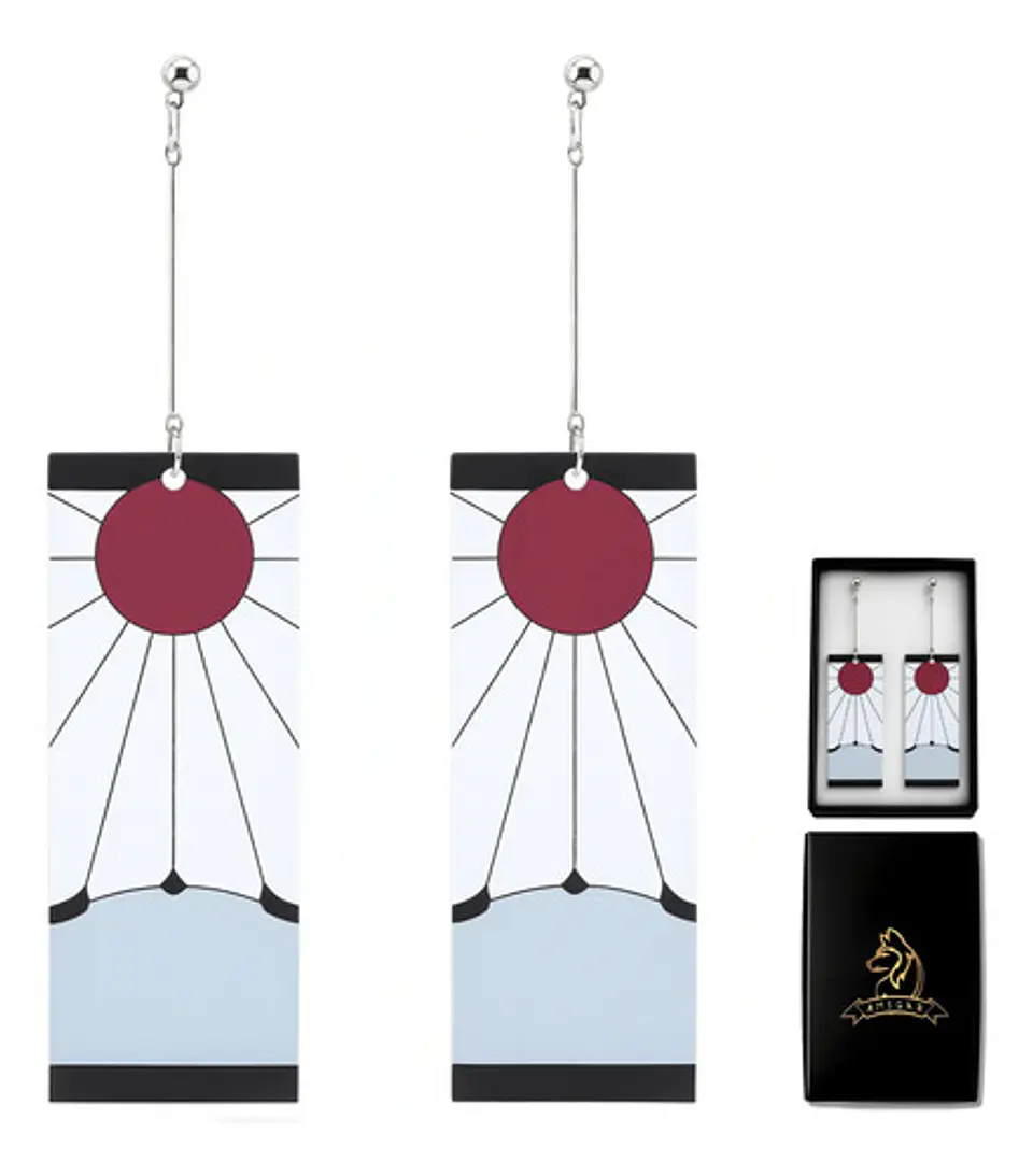 Pendientes Arete Tanjiro Demon Slayer Kimetsu No Yaiba Mujer 1