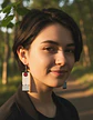 Pendientes Arete Tanjiro Demon Slayer Kimetsu No Yaiba Mujer - Miniatura 2