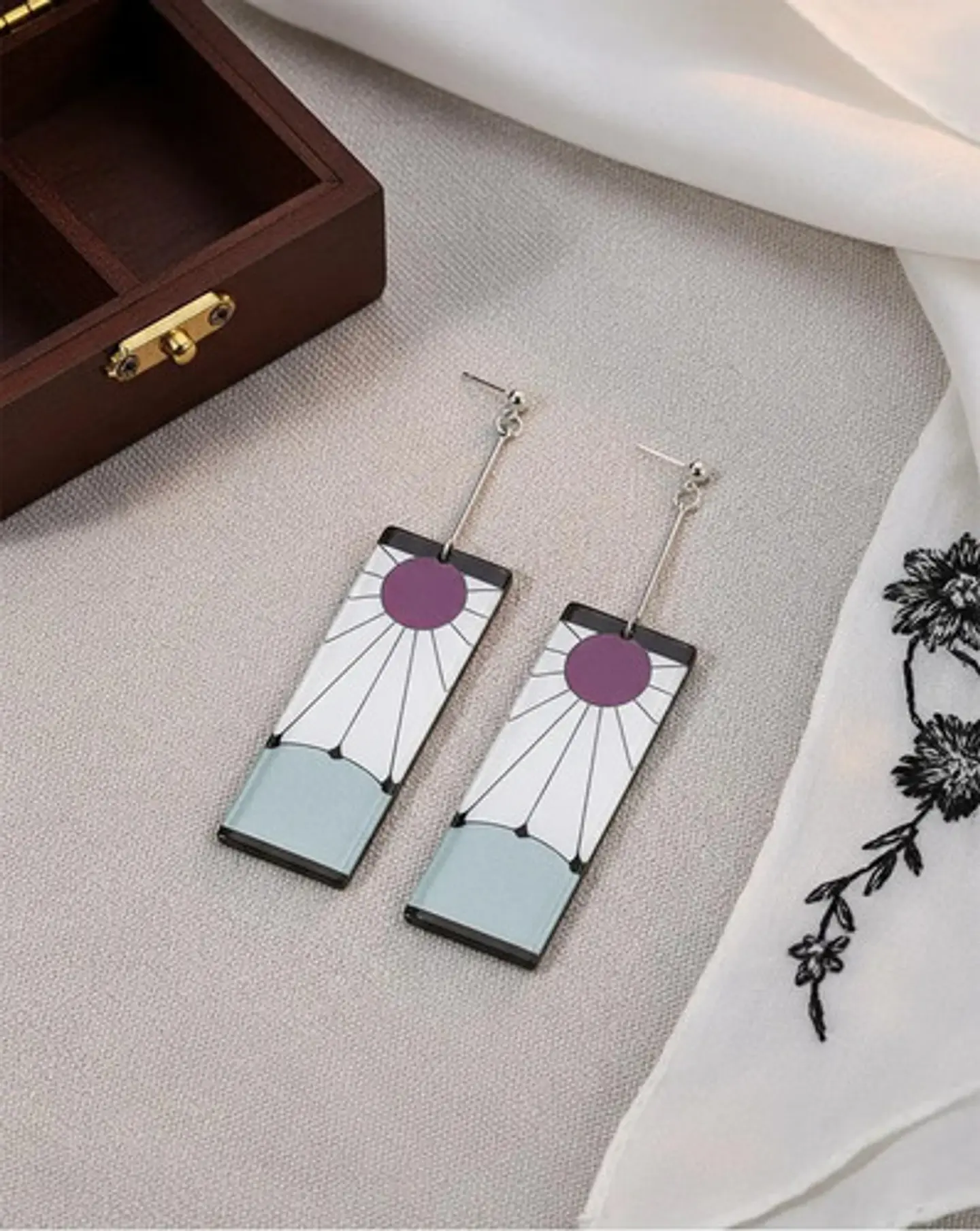 Pendientes Arete Tanjiro Demon Slayer Kimetsu No Yaiba Mujer 5
