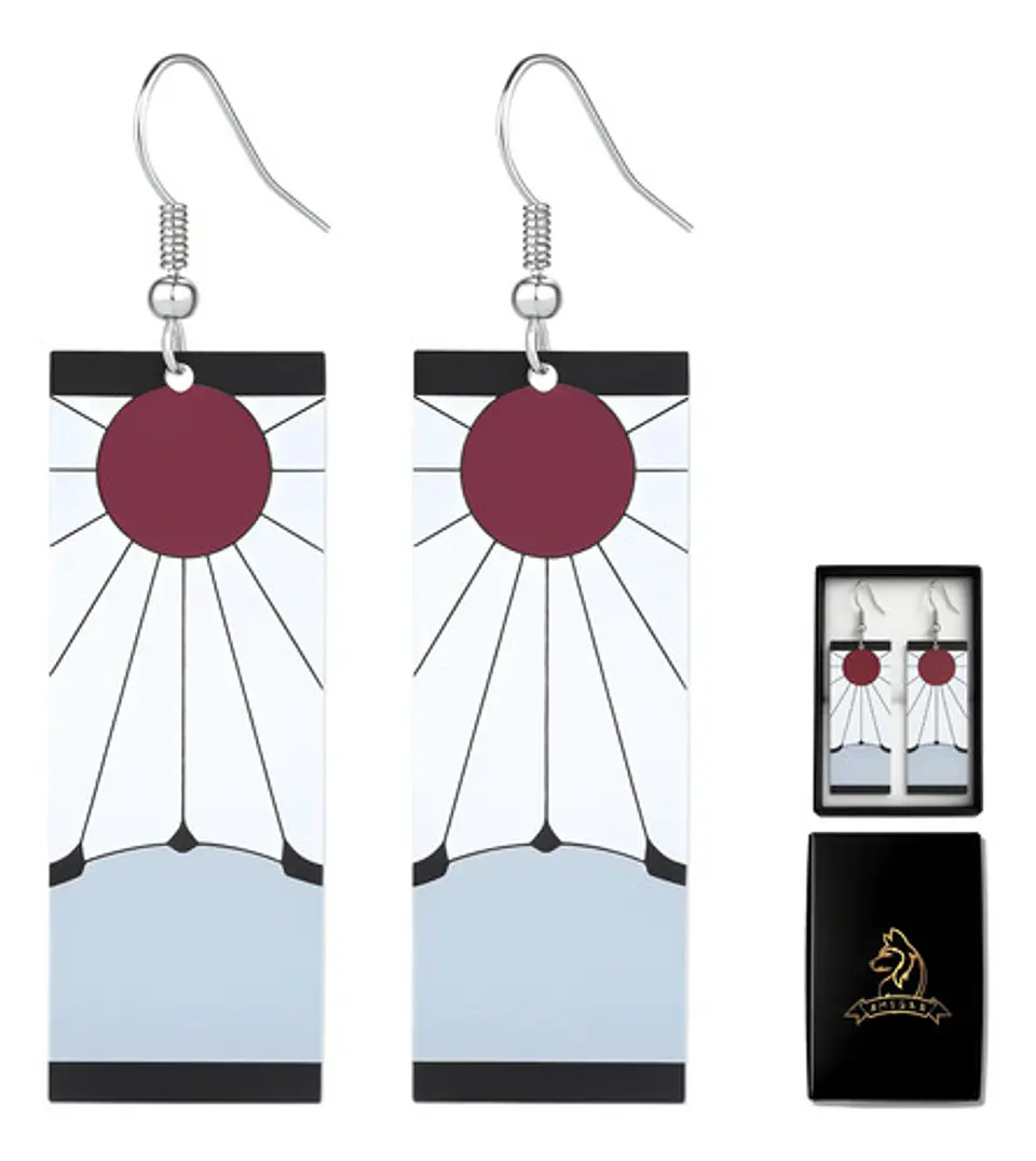 Pendientes Arete Tanjiro Demon Slayer Kimetsu No Yaiba Mujer 9