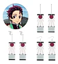 Pendientes Arete Tanjiro Demon Slayer Kimetsu No Yaiba Mujer - Miniatura 18
