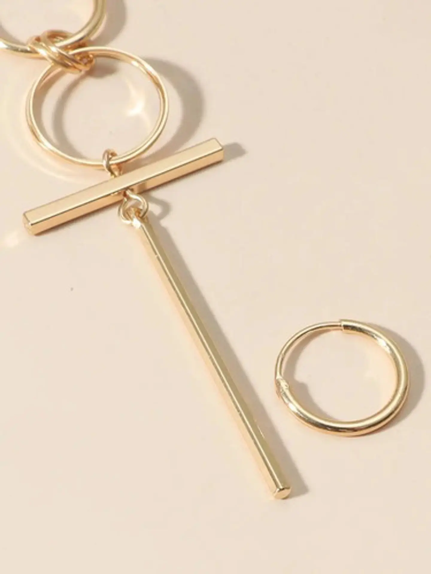 Arete Pendiente Solitario Cruz Acero Inoxidable Para Hombre 4