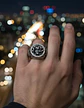 Anillo Medusa Mitología Griega Cz Acero Color Plata Hombre - Miniatura 5