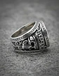 Anillo Medusa Mitología Griega Cz Acero Color Plata Hombre - Miniatura 6