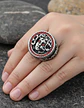 Anillo Medusa Mitología Griega Cz Acero Color Plata Hombre - Miniatura 11