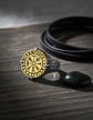 Anillo De Acero Vegvísir Rustico Vikingo Color Plata Hombre - Miniatura 3