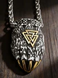 Collar Garra De Oso Nórdico Vikingo Acero Color Plata Hombre - Miniatura 8