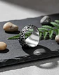 Anillo De Acero Vegvísir Brújula Vikingo Color Plata Hombre - Miniatura 7