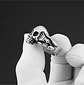 Anillo Gotico Cráneo Calavera Acero Color Plata Hombre Mujer - Miniatura 9