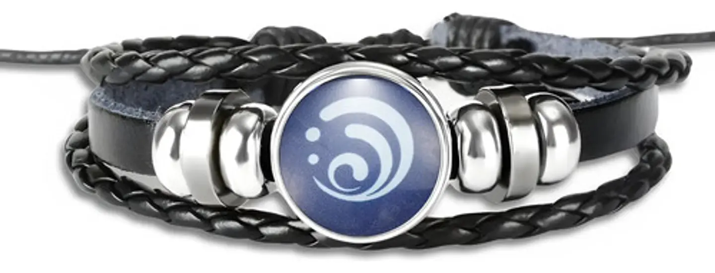 Pulsera Manilla Cuero Elements Genshin Impact Hombre Y Mujer 9