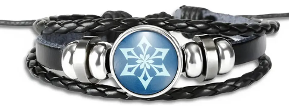 Pulsera Manilla Cuero Elements Genshin Impact Hombre Y Mujer 24
