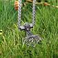 Collar Dije Thor Lobo Vikingo Acero Color Plata Para Hombre - Miniatura 8
