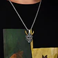 Collar Para Hombre Con Dije Demonio Diablo Acero Color Plata - Miniatura 5