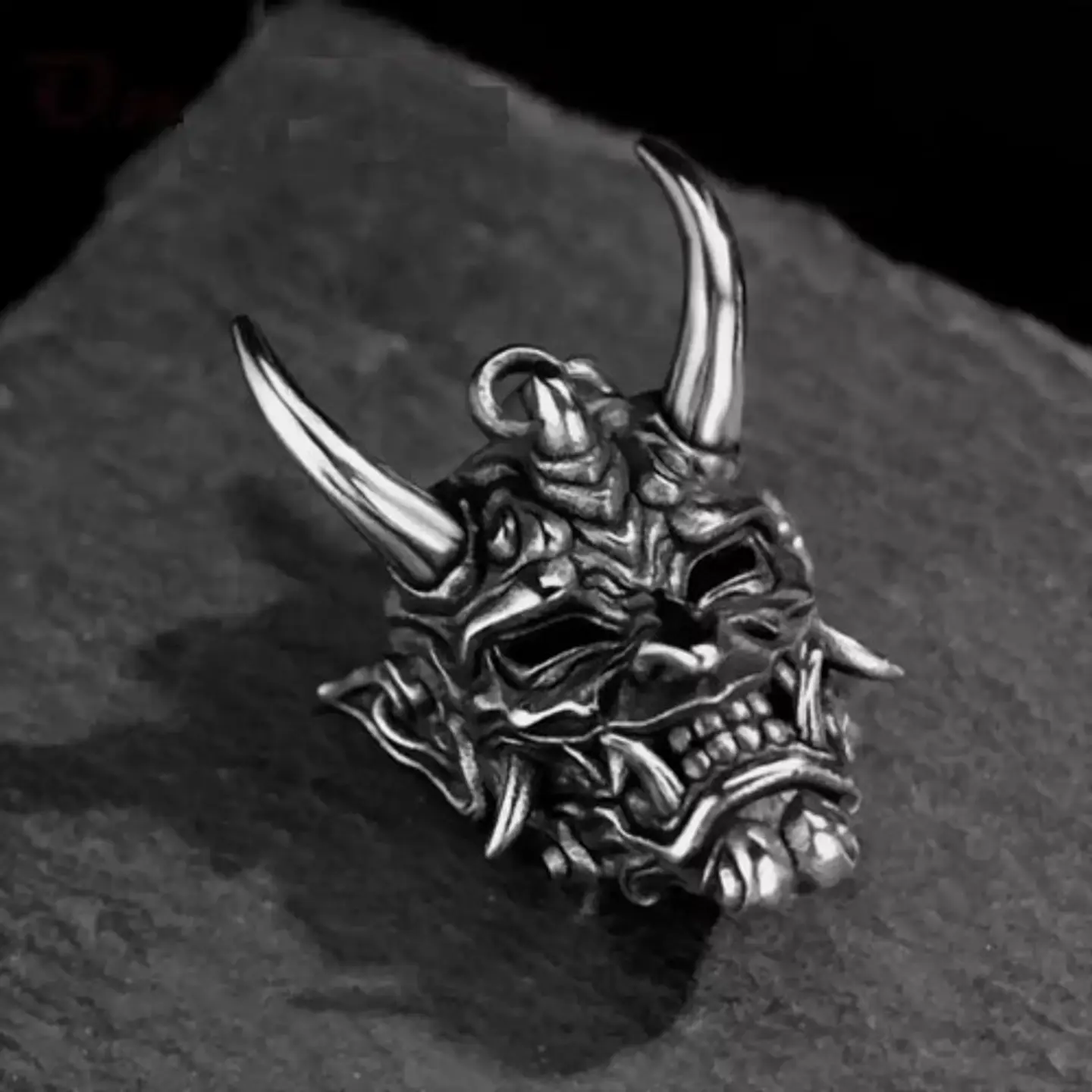 Collar Para Hombre Con Dije Demonio Diablo Acero Color Plata 13
