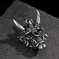 Collar Para Hombre Con Dije Demonio Diablo Acero Color Plata - Miniatura 13