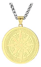 Collar Dije Brujula Nautica Acero Color Plata/oro Hombre - Miniatura 8