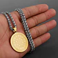 Collar Dije Brujula Nautica Acero Color Plata/oro Hombre - Miniatura 11
