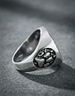 Anillo Para Hombre Mujer Con Garra Lobo Vikingo Color Plata - Miniatura 4