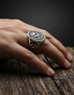Anillo Para Hombre Mujer Con Garra Lobo Vikingo Color Plata - Miniatura 9