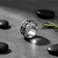 Anillo Argolla Para Hombre Cráneo Calavera Acero Color Plata - Miniatura 5