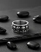 Anillo Argolla Para Hombre Cráneo Calavera Acero Color Plata - Miniatura 6