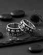 Anillo Argolla Para Hombre Cráneo Calavera Acero Color Plata - Miniatura 7