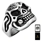Anillo Gótico Cráneo Calavera Punk Acero Color Plata Hombre - Miniatura 1