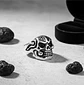 Anillo Gótico Cráneo Calavera Punk Acero Color Plata Hombre - Miniatura 4