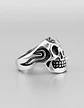 Anillo Gótico Cráneo Calavera Punk Acero Color Plata Hombre - Miniatura 6