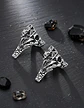 Anillo Rey Calavera Cráneo Skull Color Plata De Acero Hombre - Miniatura 3