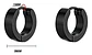 Aretes Pendientes Candongas Cruz Acero Inoxidable Hombre - Miniatura 2