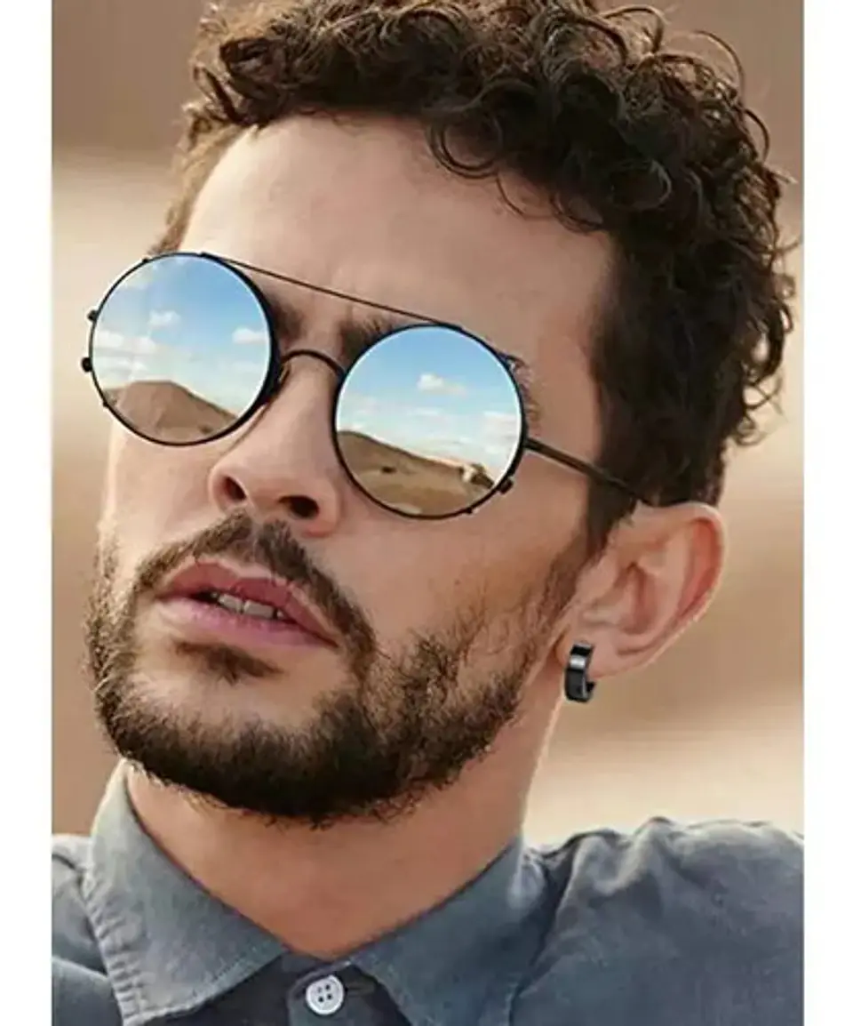 Aretes Pendientes Candongas Cruz Acero Inoxidable Hombre 3