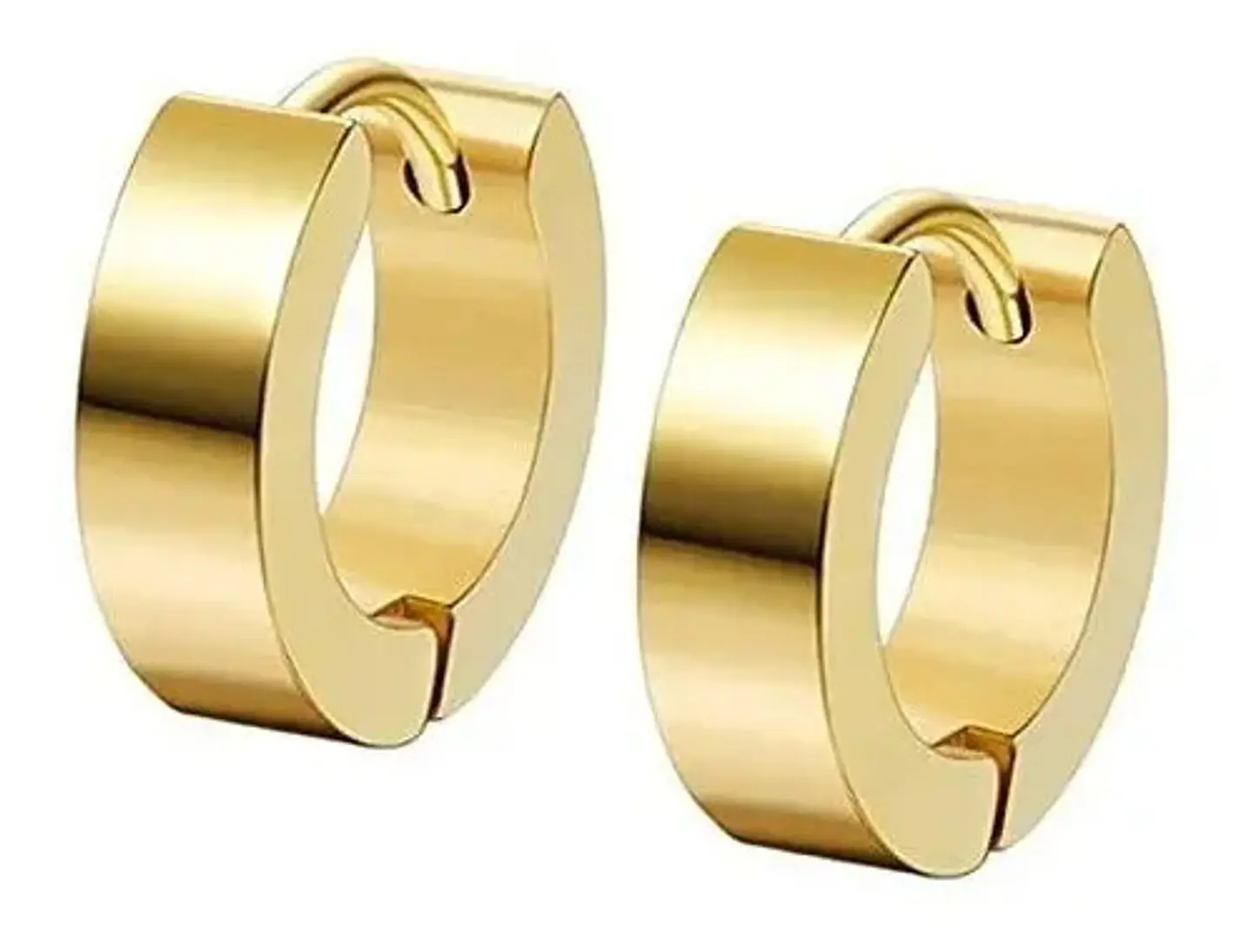 Aretes Pendientes Candongas Cruz Acero Inoxidable Hombre 4