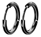 Aretes Pendientes Candongas Cruz Acero Inoxidable Hombre - Miniatura 11
