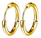 Aretes Pendientes Candongas Cruz Acero Inoxidable Hombre - Miniatura 12