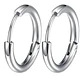 Aretes Pendientes Candongas Cruz Acero Inoxidable Hombre - Miniatura 13
