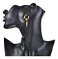 Aretes Pendientes Candongas Cruz Acero Inoxidable Hombre - Miniatura 18