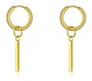 Aretes Pendientes Candongas Cruz Acero Inoxidable Hombre - Miniatura 21