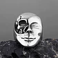 Anillo Rostro Cielo Y Infierno Acero Color Plata Para Hombre - Miniatura 5