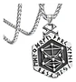 Collar Dije Tótem Runa Odin Vikingo Acero Color Plata Hombre - Miniatura 1