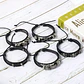 Pulsera Manillas Brazalete Cuero Genuino Skull Biker Hombre - Miniatura 12